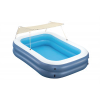 Детский надувной бассейн 254х178x140см, 778 л, от 6 лет Bestway Summer Blissn, с навесом 54449