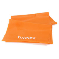 Эспандер Torres латексная лента, 120см, шир15 см, сопротивление 4 кг AL0021 оранжевый