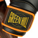 Боксерские перчатки Green Hill STRIKER THBGTR-024 черный\оранжевый 75_75