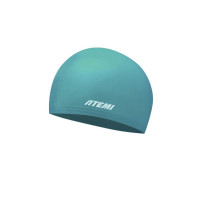 Шапочка для плавания Atemi kids light silicone cap Green river KLSC1GR бирюзовый