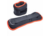 Утяжелители Sportex (2х2,5кг) (нейлон) в сумке (черный с оранжевой окантовкой) ALT Sport HKAW104-2