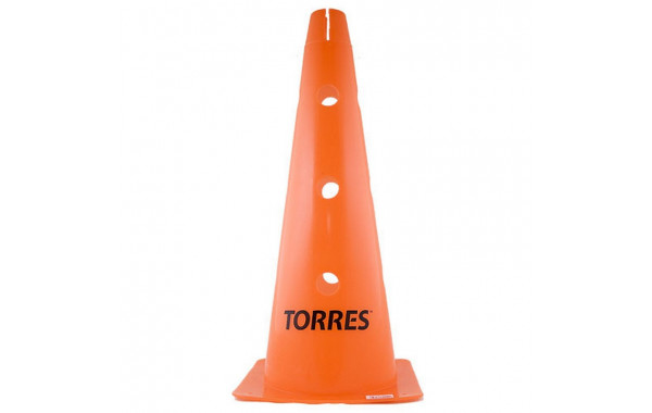 Конус тренировочный Torres h46 см, с отверстиями для штанги TR1011 600_380