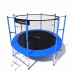 Батут i-Jump Classic 8FT 244 см с нижней сетью и лестницей синий 75_75