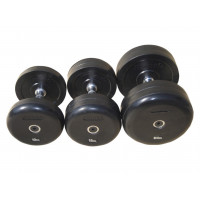 Гантель фиксированная обрезиненная Johns 10 кг 75074-10 чёрный