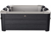 СПА-бассейн 180х180x65см, квадратный,  гидромассаж, аэромассаж (4 коробки A.B.C.D) MSpa Oslo Plus F-OS063WP