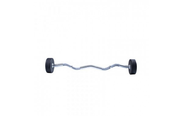 Фиксированная кривая штанга 15кг Ez Curl Urethane Barbells Live Pro LP8011-15 600_380