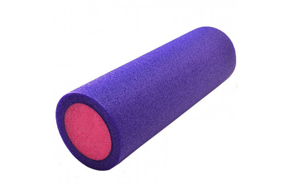 Ролик для йоги Sportex полнотелый 2-х цветный 30х15см PEF30-2 розово\фиолетовый (B34490) 600_380