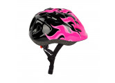 Шлем детский RGX с регулировкой размера 50-57 Flame черный\розовый