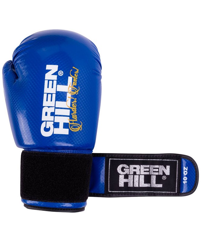 Перчатки боксерские Green Hill Panther 10 oz, к/з BGP-2098 синий 665_800