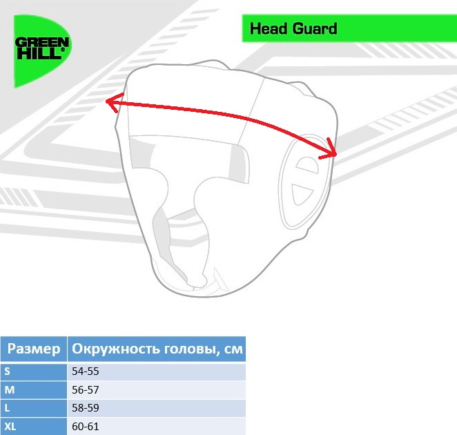 Боксерский шлем Green Hill Sparring HGS-9409, черный 662_630