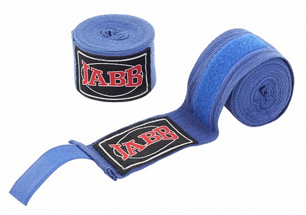 Бинты боксерские эластичные l350см Jabb JE-3030 синий 994_700