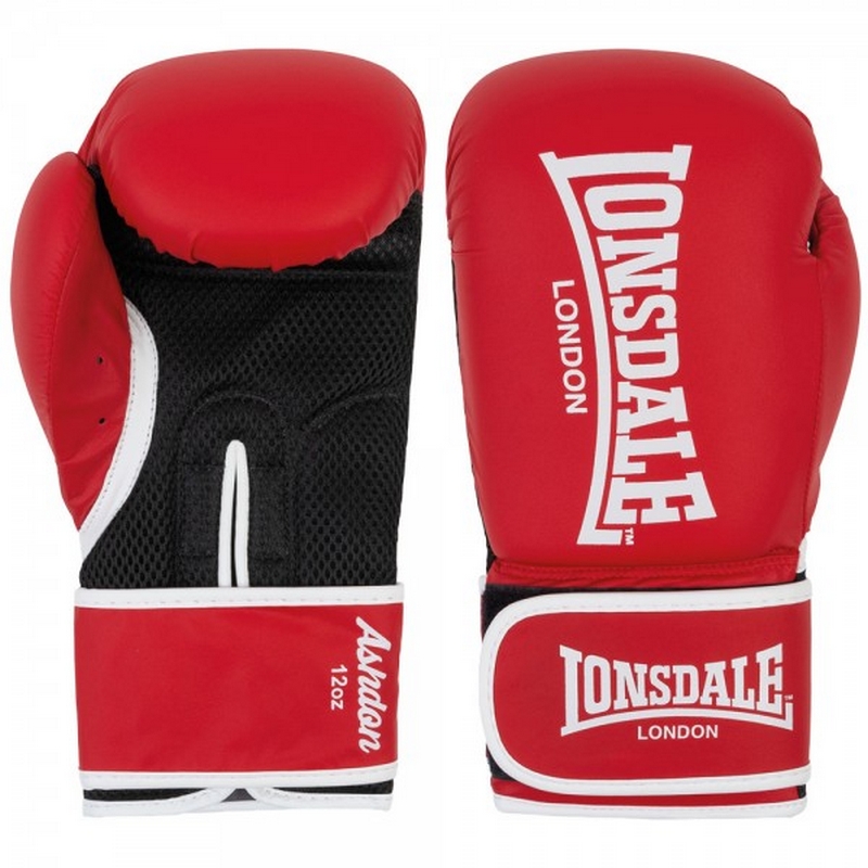 Перчатки тренировочные 8oz Lonsdale Ashdon 160011 8 RD красный 800_800