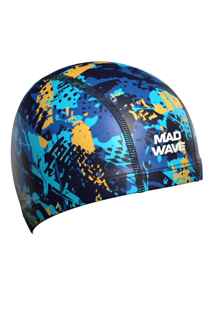 Текстильная шапочка Mad Wave Lycra printed M0527 03 0 04W синий 870_1305