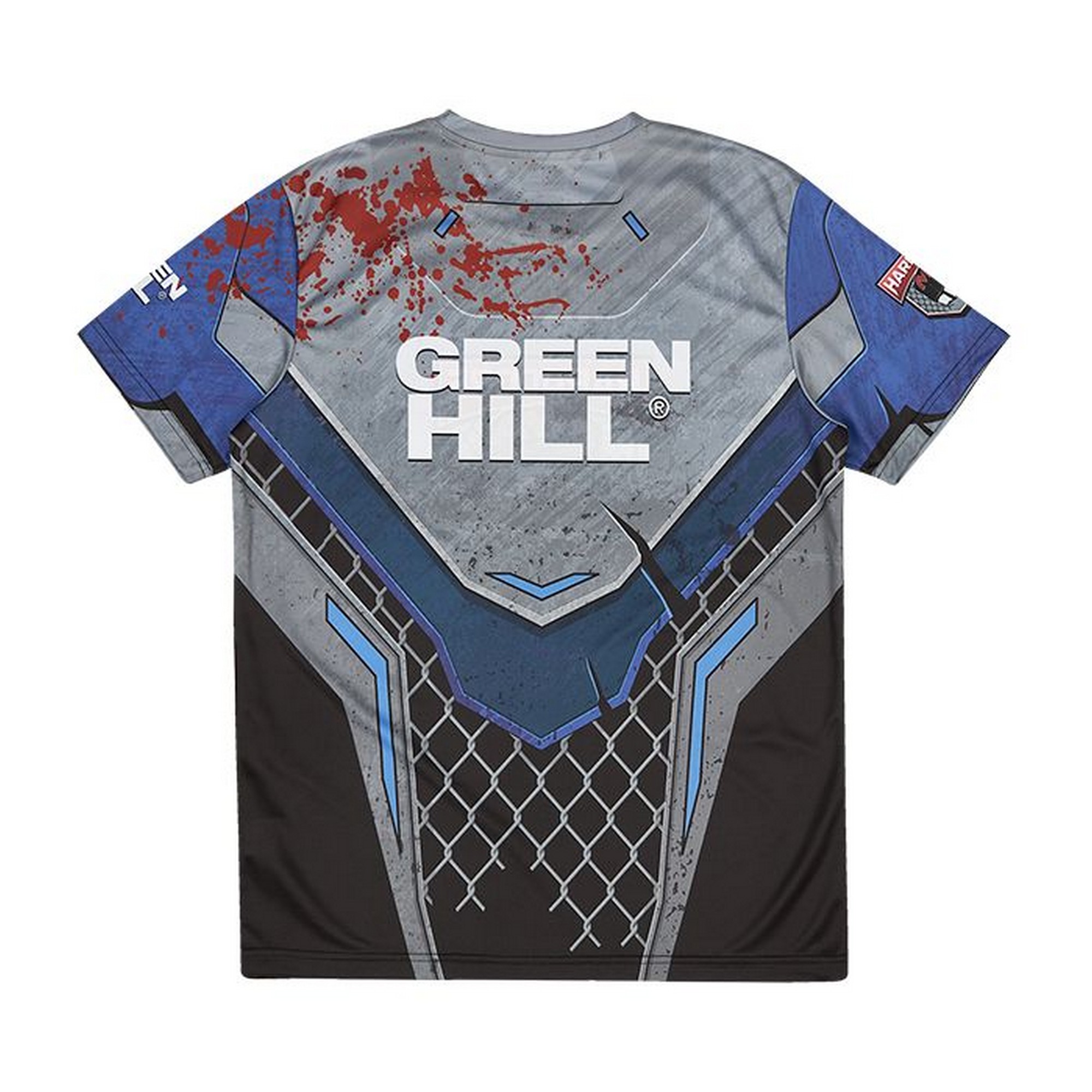 Футболка Green Hill Hardcore MMA TSH-10570 сине-черный 2000_2000