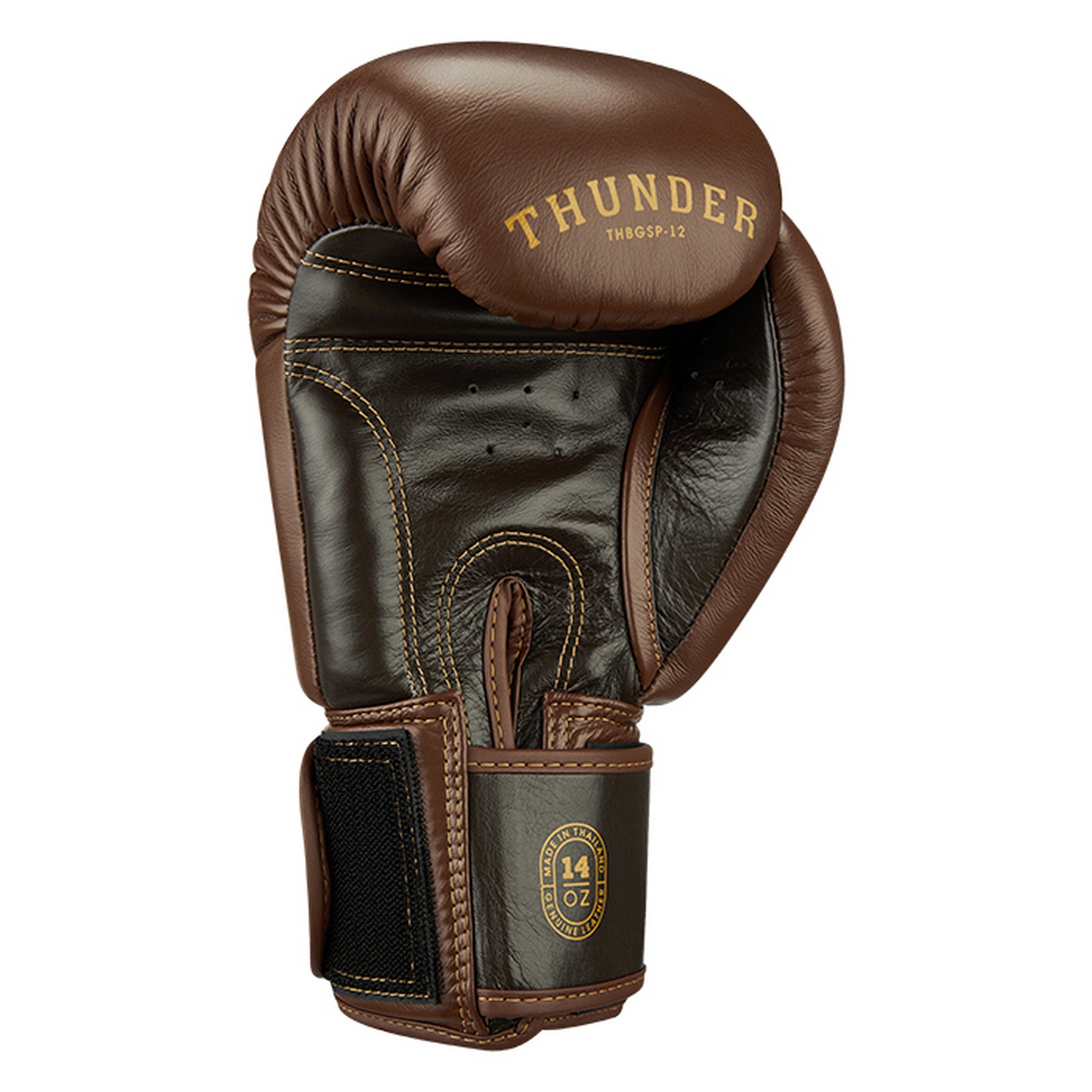 Боксерские перчатки Green Hill THUNDER THBGSP-12 коричневый\тёмно-коричневый 2000_2000