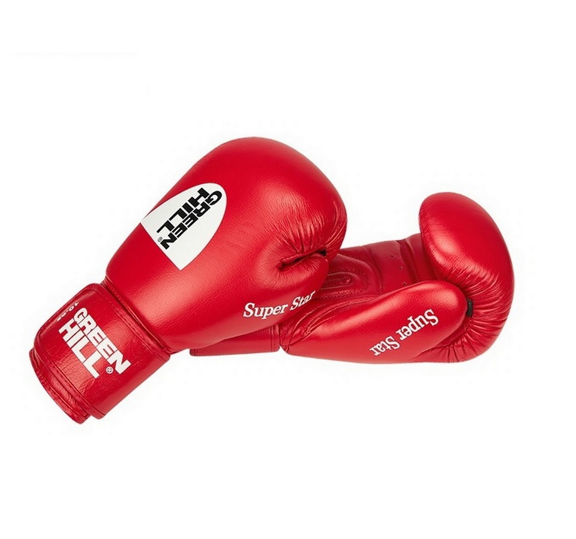 Боксерские перчатки Green Hill Super Star одобренные IBA BGS-1213IBA красный 2000_1871
