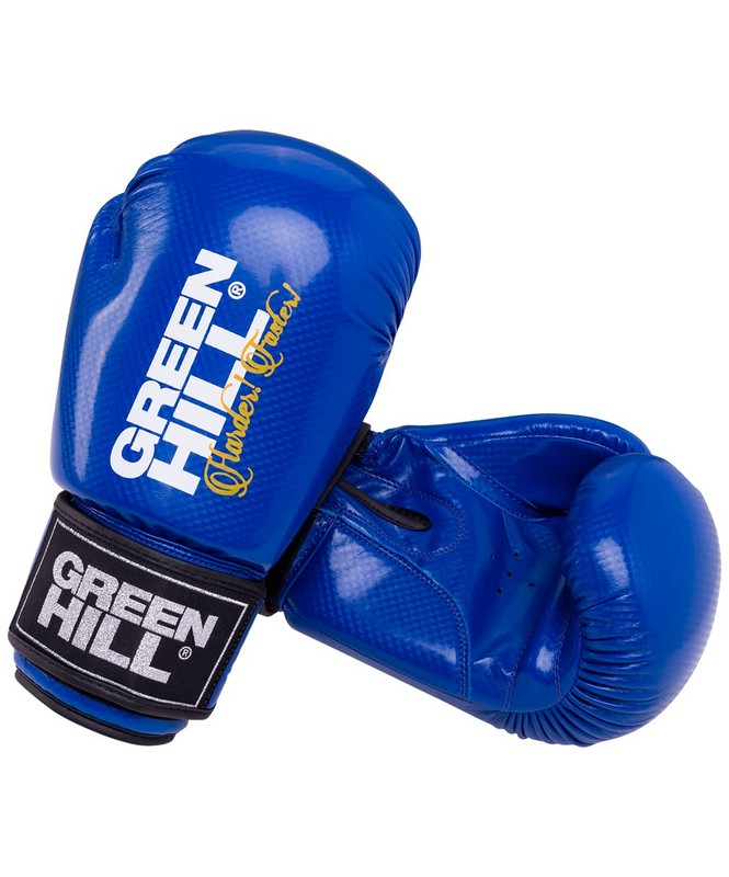 Перчатки боксерские Green Hill Panther 10 oz, к/з BGP-2098 синий 665_800