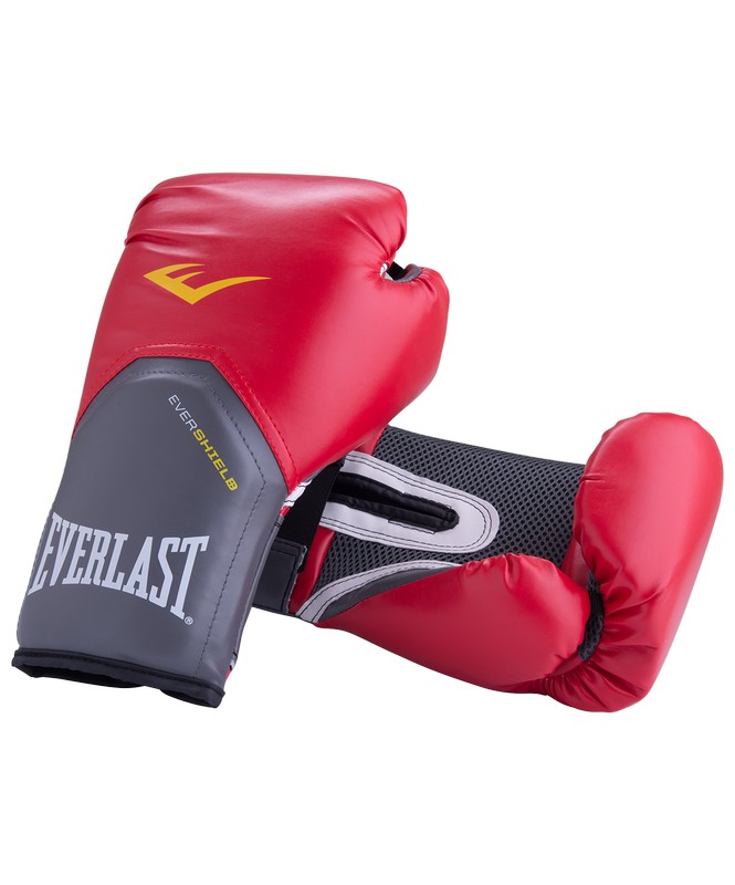 Перчатки боксерские Everlast Pro Style Elite 2116E, 16oz, к/з, красный 665_800