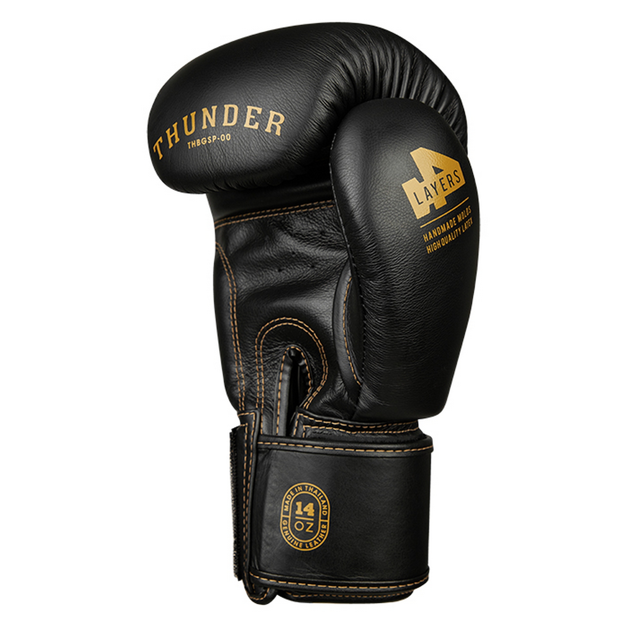 Боксерские перчатки Green Hill THUNDER THBGSP-00 чёрный 2000_2000
