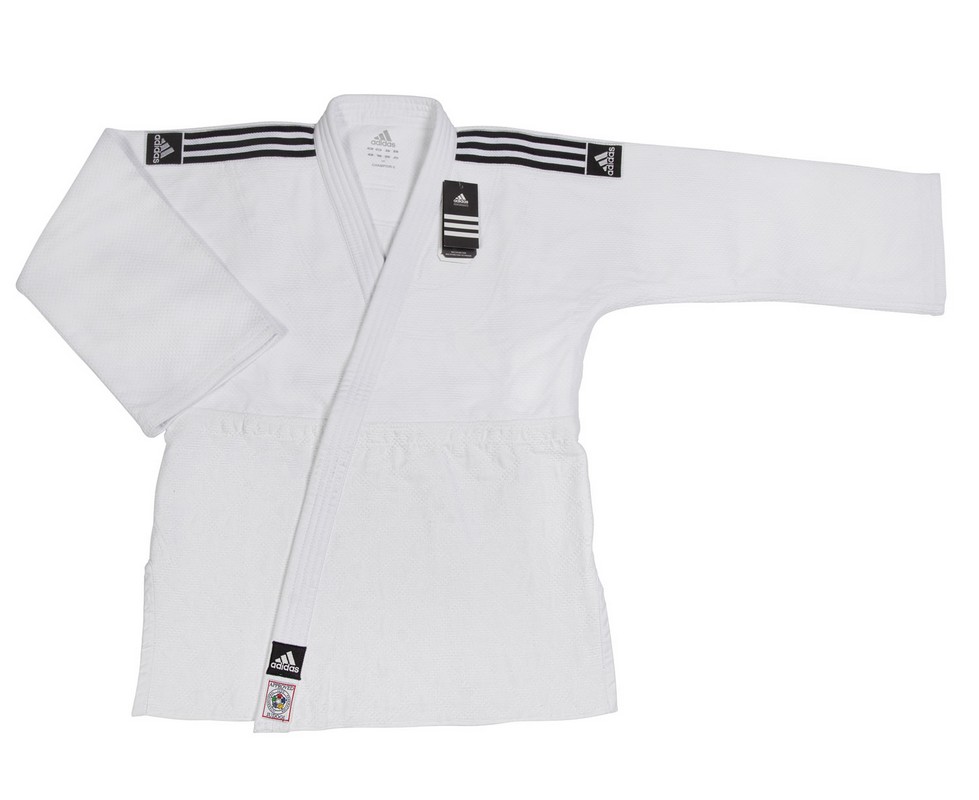 Кимоно для дзюдо Adidas Champion 2 IJF Slim Fit белое J-IJFS 979_800