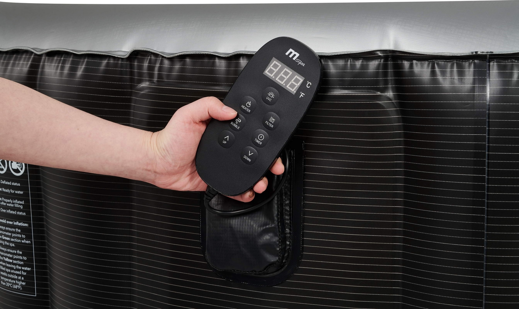 СПА-бассейн 204х70см, 930л, круглый, аэромассаж, led-подстветка MSpa Starry C-ST062 2000_1191
