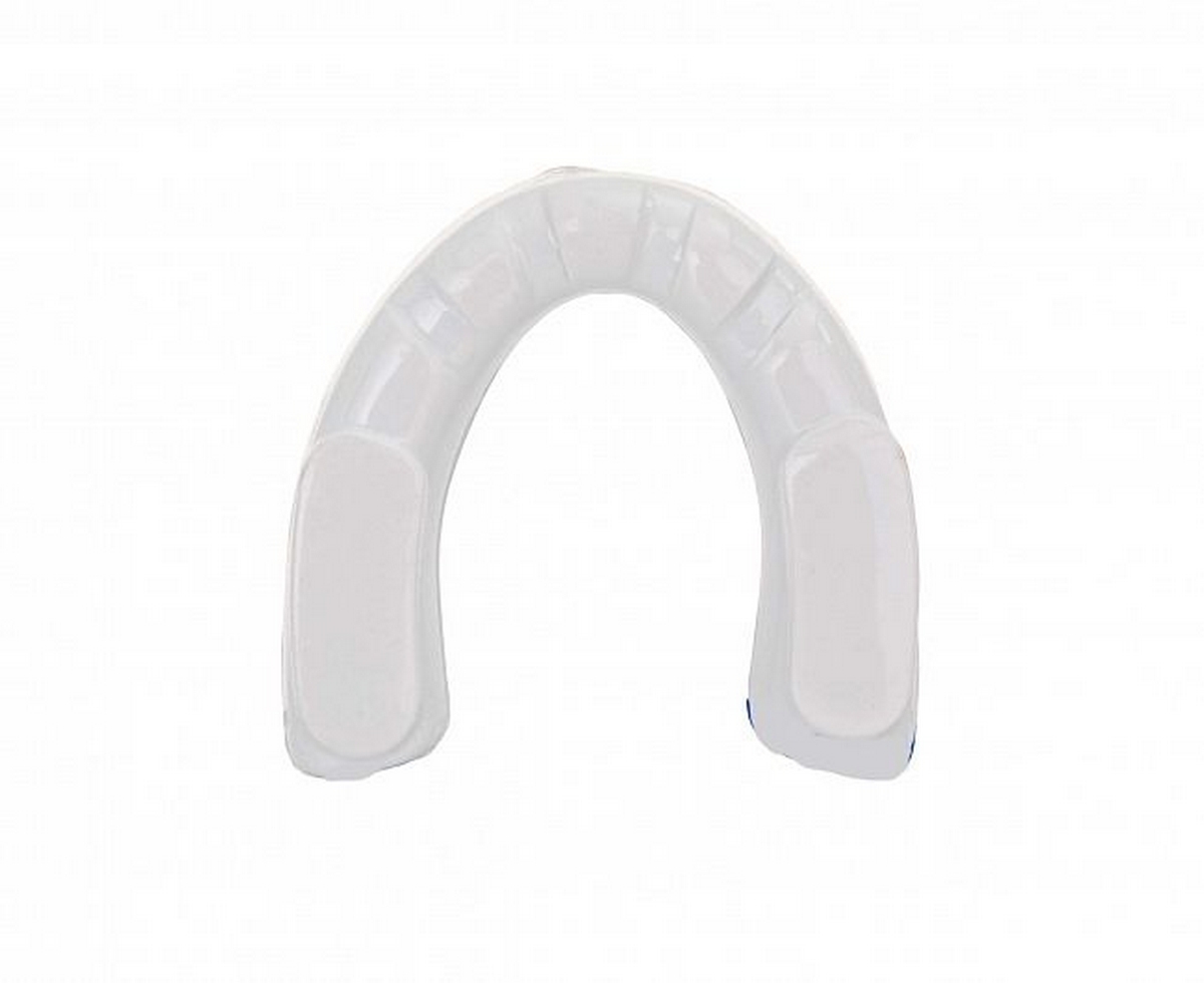 Капа одночелюстная Clinch Punch Double Layer Mouthguard C502 бело-синий 1200_980