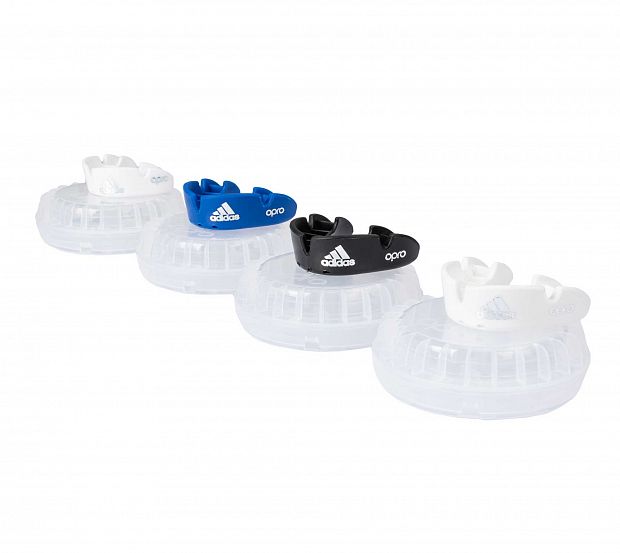 Капа одночелюстная Adidas adiBP31 Opro Bronze Gen4 Self-Fit Mouthguard белая 620_553