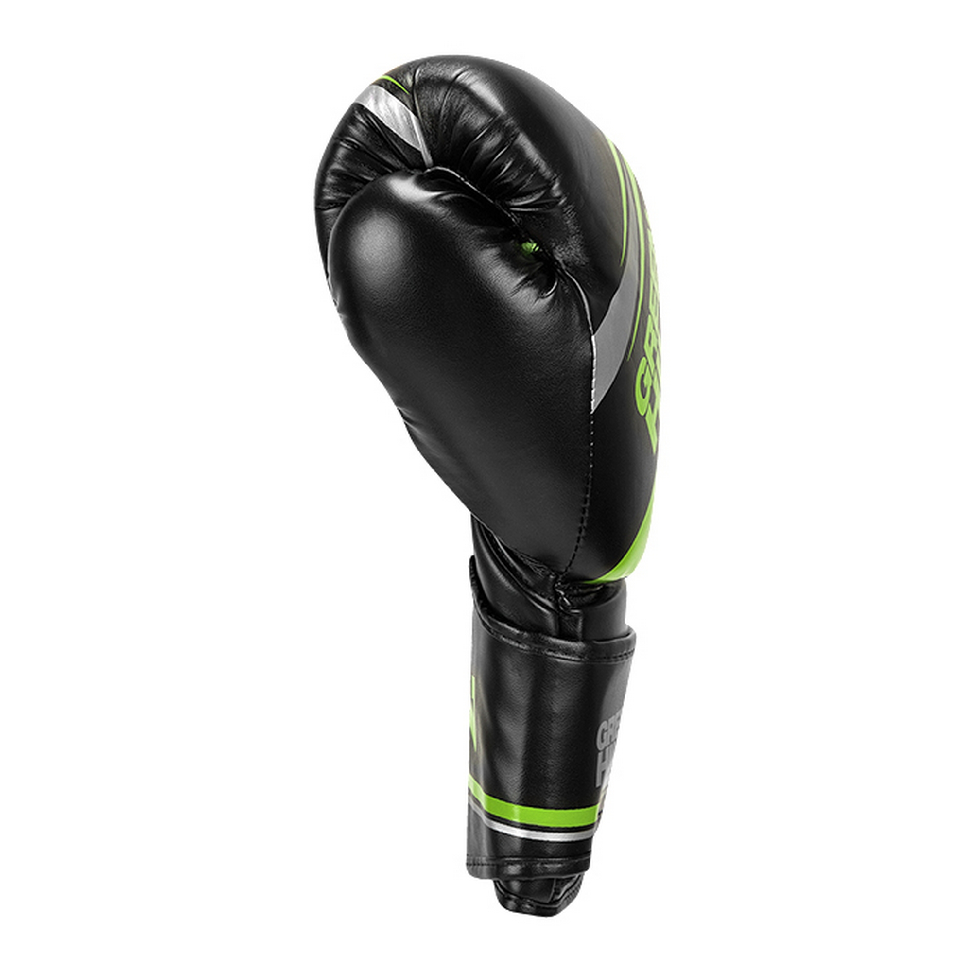 Боксерские перчатки Green Hill TEK7 BGT-2279 черно-зеленый 2000_2000