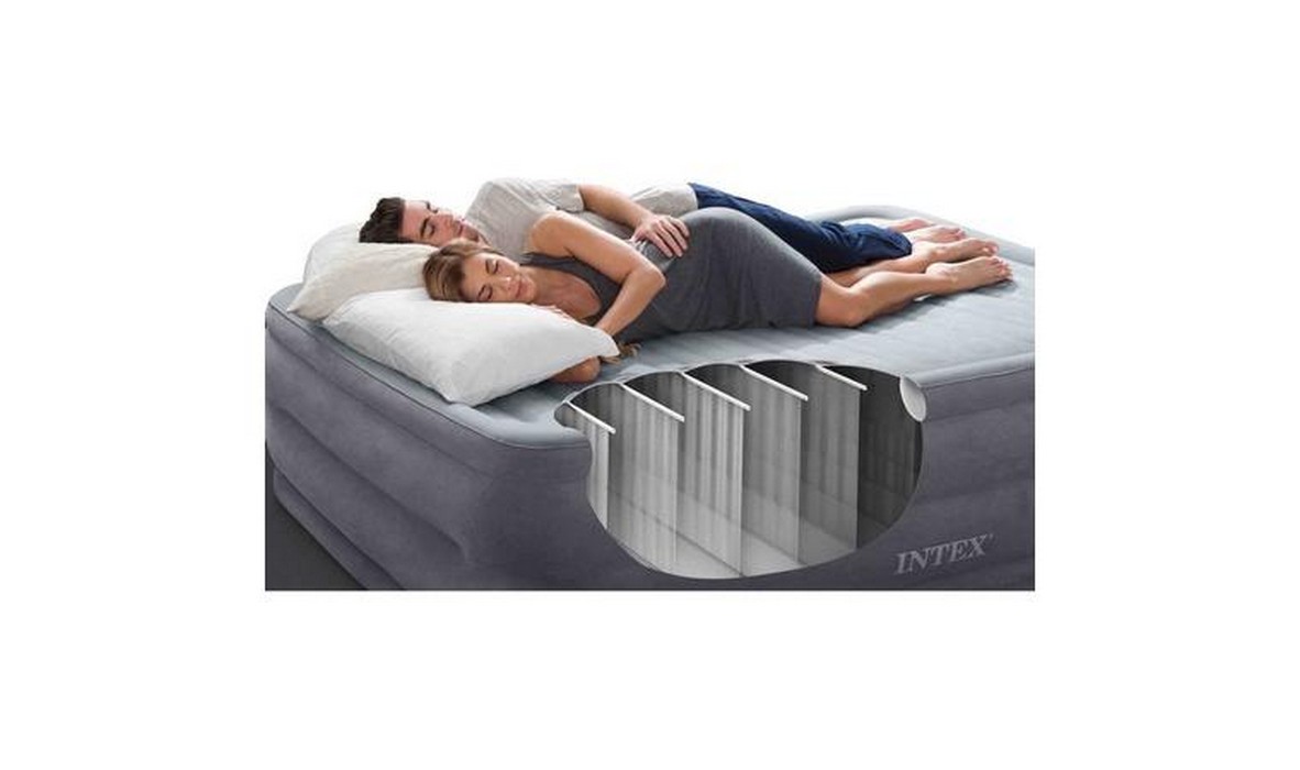 Надувная кровать Intex Comfort-Plush 152х203х56см, встроенный насос 220V 64418 1182_700