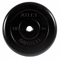 Диск обрезиненный d31мм MB Barbell Atlet 10кг черный MB-AtletB31-10 120_120