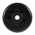 Диск обрезиненный d31мм MB Barbell MB-PltB31 5 кг черный 120_120