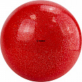 Мяч для художественной гимнастики d15см Torres ПВХ AGP-15-02 красный с блестками 120_120