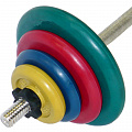 Штанга тренировочная 44 кг MB Barbell цветная 120_120