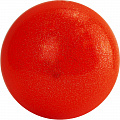 Мяч для художественной гимнастики однотонный d19 см ПВХ AGP-19-06 оранжевый с блестками 120_120